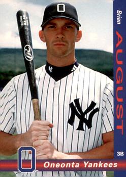 1998 Grandstand Oneonta Yankees #NNO Brian August Front