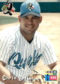 1998 Grandstand Rancho Cucamonga Quakes #NNO Chris Briones Front