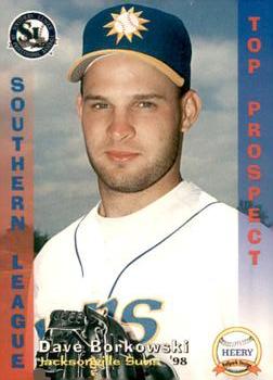 1998 Grandstand Southern League Top Prospects #2 Dave Borkowski Front
