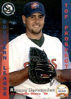 1998 Grandstand Southern League Top Prospects #12 Ramon Hernandez Front