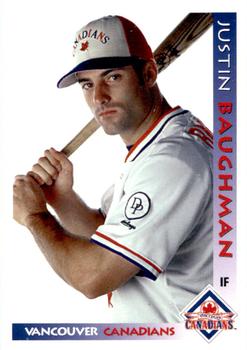 1998 Grandstand Vancouver Canadians #NNO Justin Baughman Front