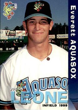 1999 Grandstand Everett AquaSox #NNO Justin Leone Front