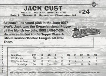 1999 Grandstand High Desert Mavericks #NNO Jack Cust Back