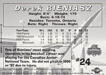 1999 Grandstand Lancaster JetHawks #NNO Derek Bieniasz Back