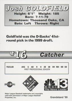 1999 Grandstand Missoula Osprey #NNO Josh Goldfield Back