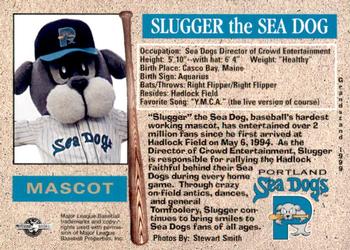 1999 Grandstand Portland Sea Dogs #NNO Slugger the Sea Dog Back