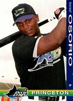 1999 Grandstand Princeton Devil Rays #NNO Issrael Osorio Front