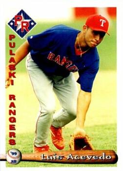 1999 Grandstand Pulaski Rangers #NNO Luis Acevedo Front