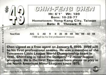 1999 Grandstand San Bernardino Stampede #NNO Chin-Feng Chen Back