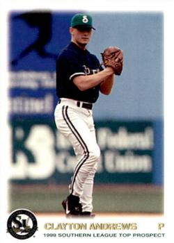 1999 Grandstand Southern League Top Prospects #NNO Clayton Andrews Front