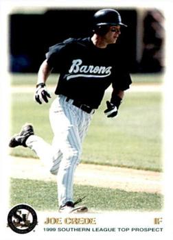 1999 Grandstand Southern League Top Prospects #NNO Joe Crede Front