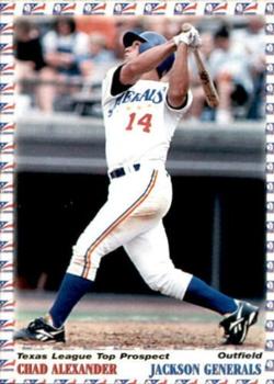 1999 Grandstand Texas League Top Prospects #NNO Chad Alexander Front