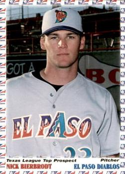 1999 Grandstand Texas League Top Prospects #NNO Nick Bierbrodt Front