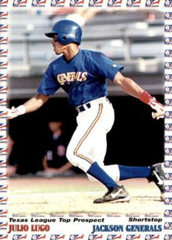 1999 Grandstand Texas League Top Prospects #NNO Julio Lugo Front