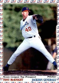 1999 Grandstand Texas League Top Prospects #NNO Tony McKnight Front