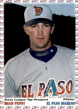 1999 Grandstand Texas League Top Prospects #NNO Brad Penny Front