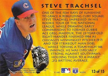 1995 Ultra - 2nd Year Standouts Gold Medallion #13 Steve Trachsel Back