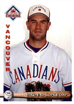 1999 Grandstand Vancouver Canadians #NNO Brett Laxton Front