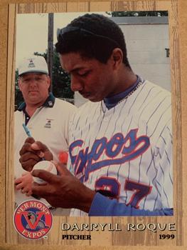1999 Grandstand Vermont Expos #NNO Darryl Roque Front