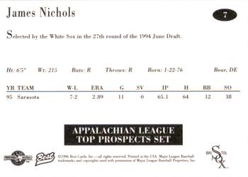 1996 Best Appalachian League Top Prospects #7 James Nichols Back