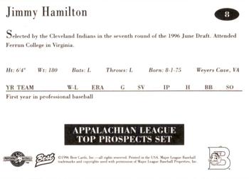 1996 Best Appalachian League Top Prospects #8 Jimmy Hamilton Back