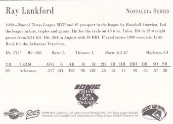 1996 Best Arkansas Travelers #29 Ray Lankford Back