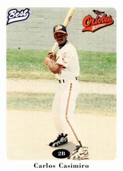 1996 Best Bluefield Orioles #7 Carlos Casimiro Front
