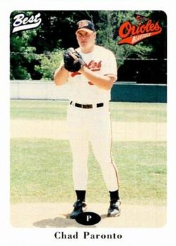 1996 Best Bluefield Orioles #22 Chad Paronto Front
