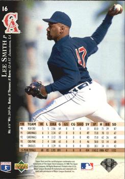 1995 Upper Deck - Electric Diamond Gold #16 Lee Smith Back