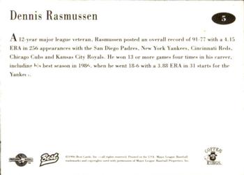 1996 Best Butte Copper Kings #5 Dennis Rasmussen Back