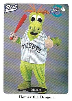 1996 Best Charlotte Knights #5 Homer the Dragon Front