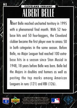 1995 Upper Deck - Predictors Exchange: Award Winners #H1 Albert Belle Back