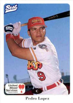 1996 Best El Paso Diablos #16 Pedro Lopez Front