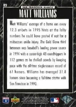 1995 Upper Deck - Predictors Exchange: League Leaders #R9 Matt Williams Back