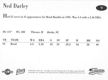 1996 Best High Desert Mavericks #9 Ned Darley Back