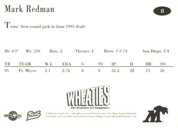 1996 Best Fort Myers Miracle #8 Mark Redman Back
