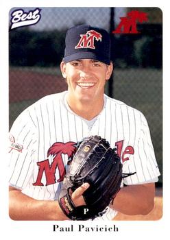 1996 Best Fort Myers Miracle #15 Paul Pavicich Front