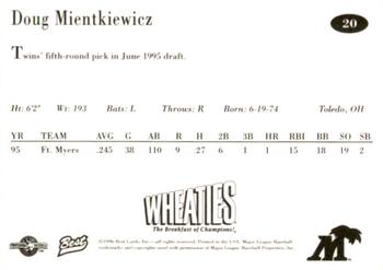 1996 Best Fort Myers Miracle #20 Doug Mientkiewicz Back
