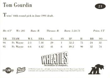 1996 Best Fort Myers Miracle #21 Tom Gourdin Back