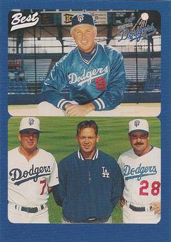 1996 Best Great Falls Dodgers #1 Mickey Hatcher / Tom Thomas / Homer Zulaica / Mark Brewer Front