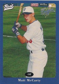 1996 Best Great Falls Dodgers #19 Matt McCarty Front