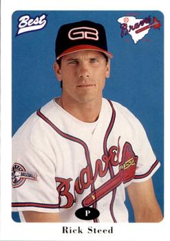 1996 Best Greenville Braves #25 Rick Steed Front