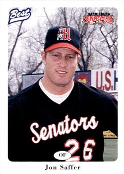1996 Best Harrisburg Senators #24 Jon Saffer Front
