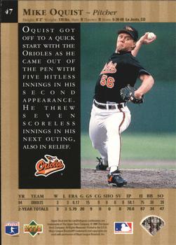 1995 Upper Deck - Special Edition Gold #47 Mike Oquist Back