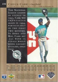 1995 Upper Deck - Special Edition Gold #116 Chuck Carr Back