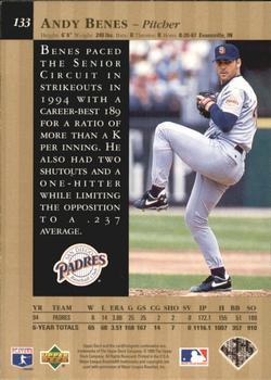 1995 Upper Deck - Special Edition Gold #133 Andy Benes Back