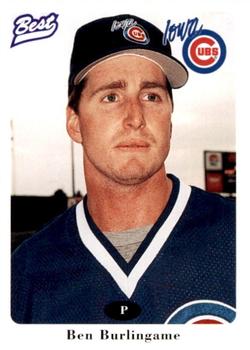 1996 Best Iowa Cubs #9 Ben Burlingame Front