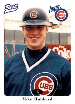 1996 Best Iowa Cubs #15 Mike Hubbard Front