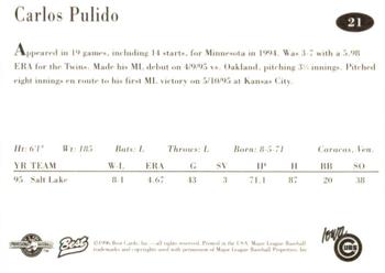 1996 Best Iowa Cubs #21 Carlos Pulido Back