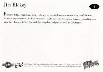 1996 Best Jackson Generals #3 Jim Hickey Back